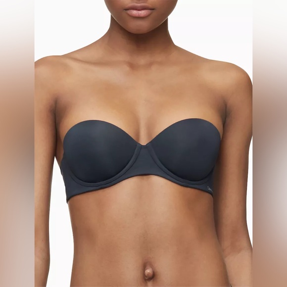 Calvin Klein Strapless Bras Bundle Beige + Black | Lightly Worn - Picture 7 of 12